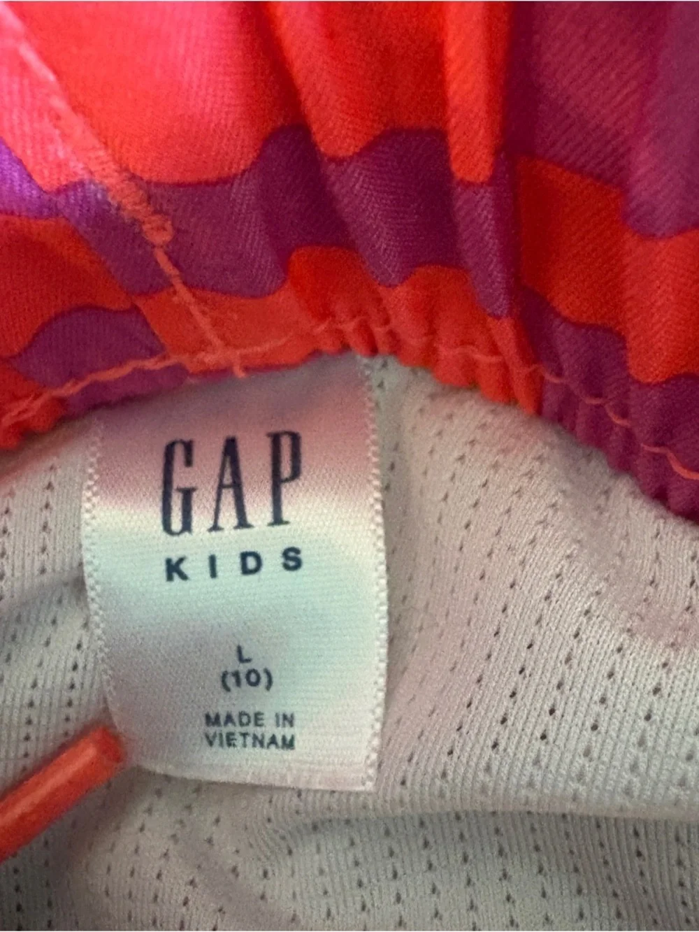 GAP 🌊 swim set Red Rash guard with Purple and Red Striped Swim trunks